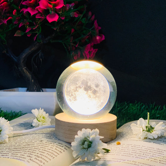 MOON CRYSTAL BALL NIGHT LAMP